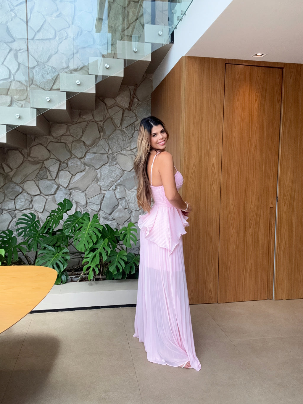 Vestido Longo Alças Finas Mykonos