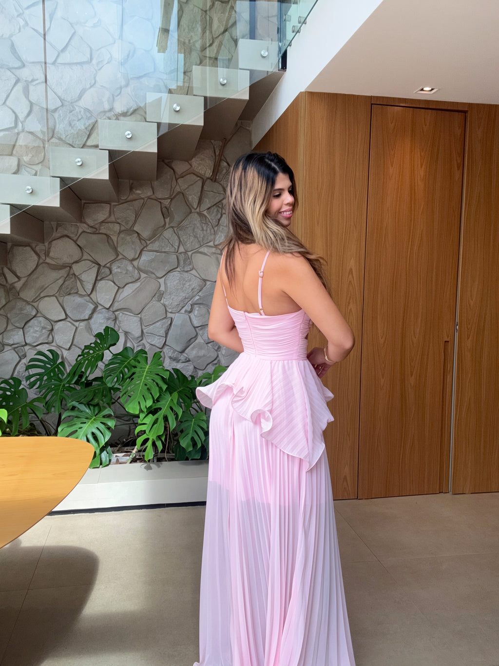 Vestido Longo Alças Finas Mykonos