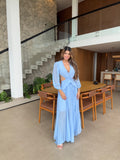Vestido Longo com Manga Longa Munique