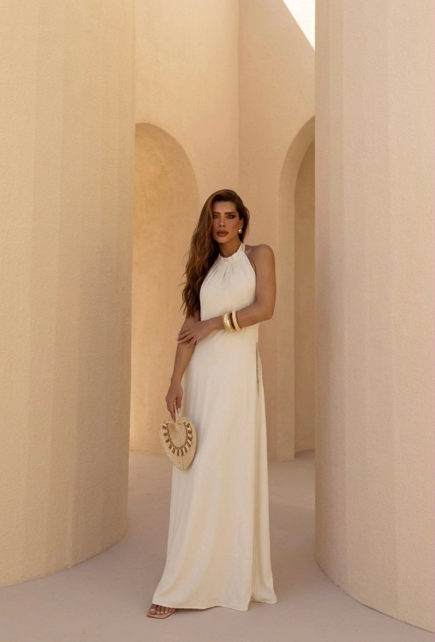 Vestido Longo Frente Única Bari