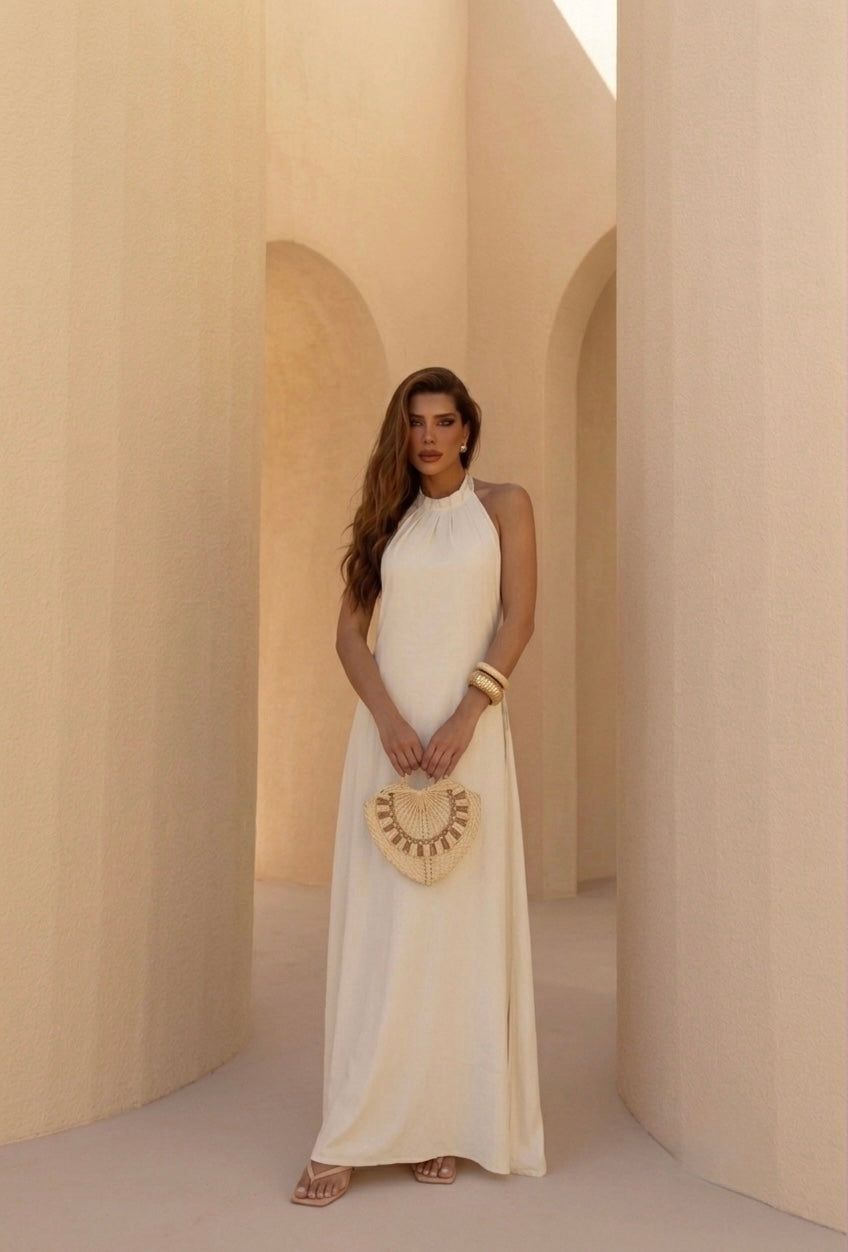 Vestido Longo Frente Única Bari