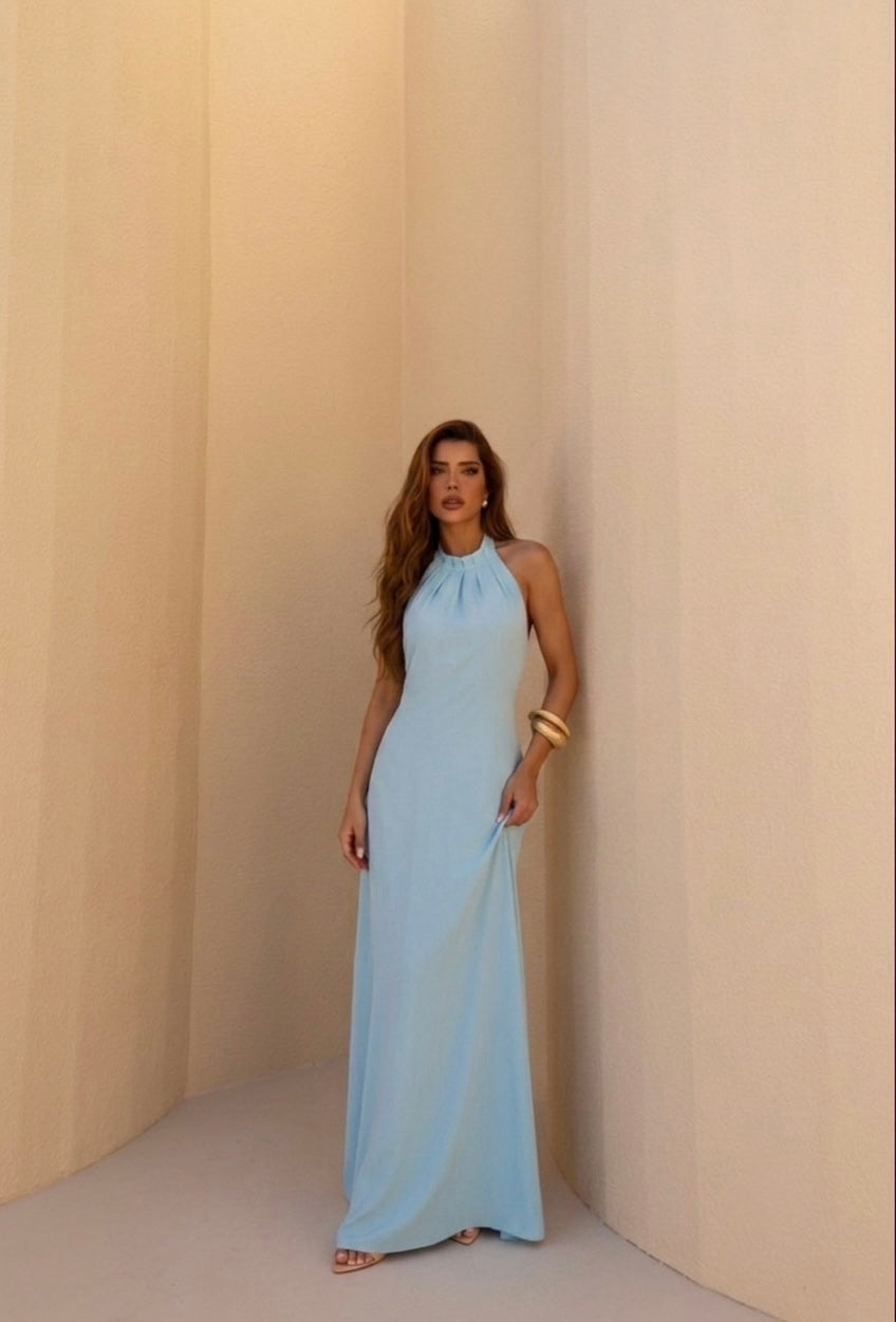Vestido Longo Frente Única Bari