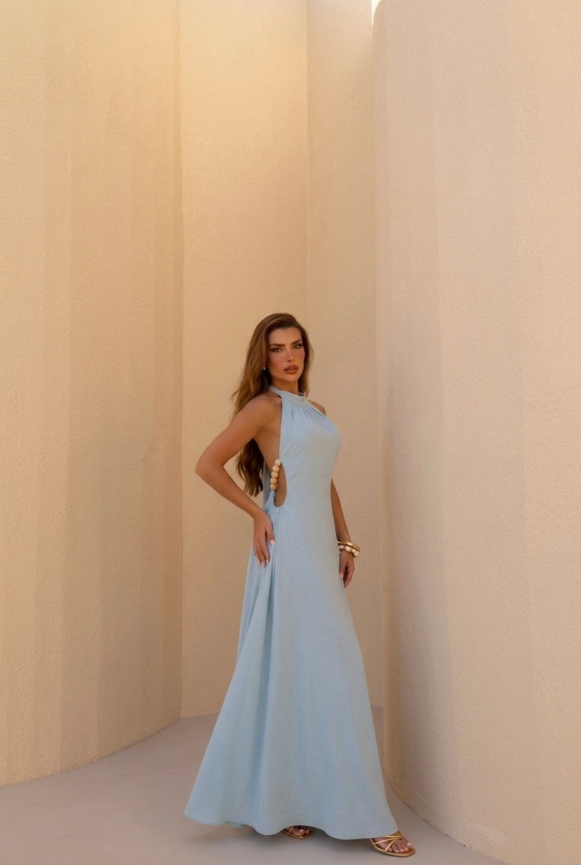 Vestido Longo Frente Única Bari