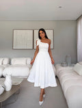 Vestido Midi Com Laço Lisboa