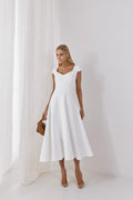 Vestido Midi em Alfaiataria Belga