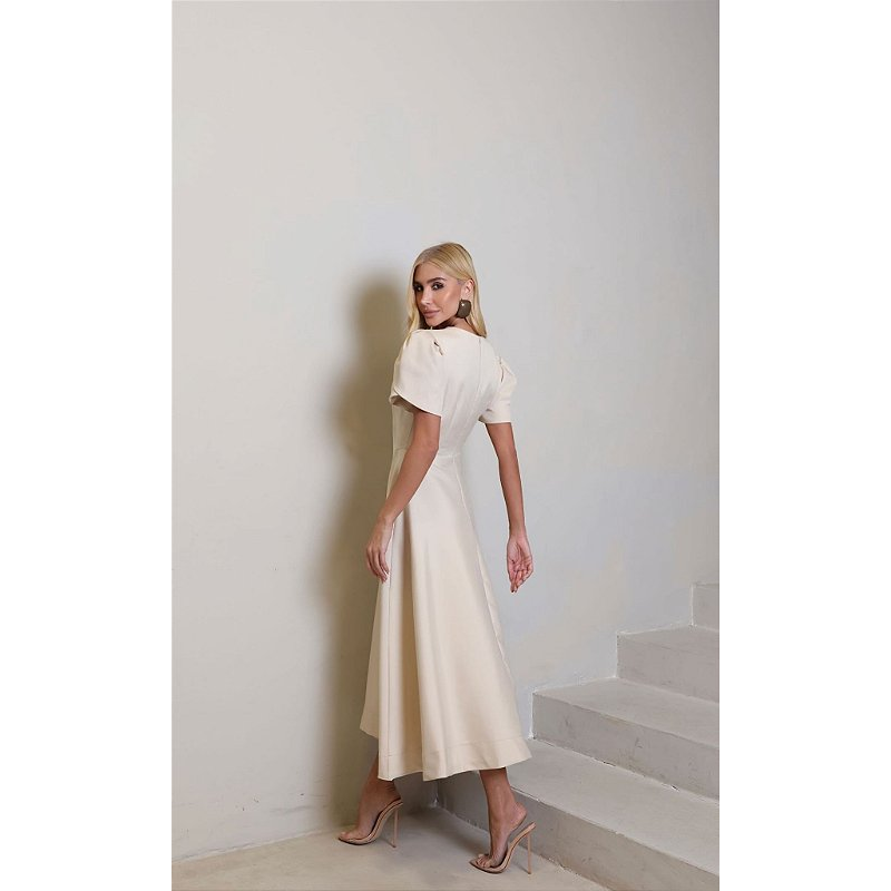 Vestido Midi Alfaiataria Londres