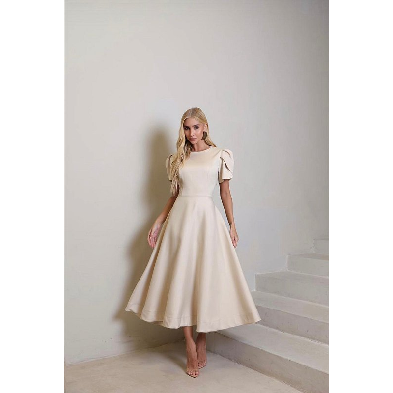 Vestido Midi Alfaiataria Londres
