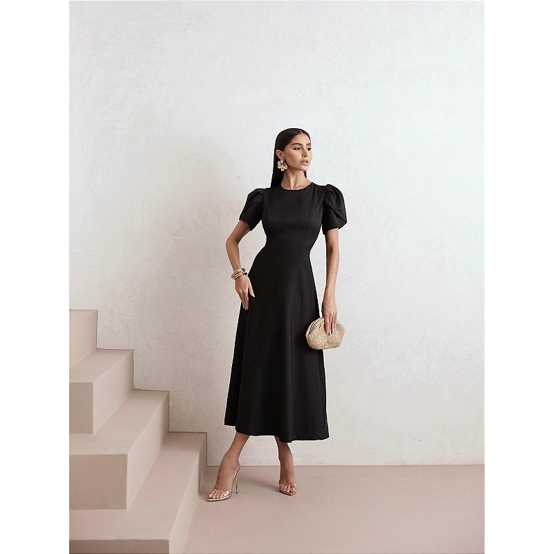Vestido Midi Alfaiataria Londres