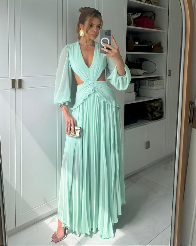 Vestido Longo com Manga Longa Munique