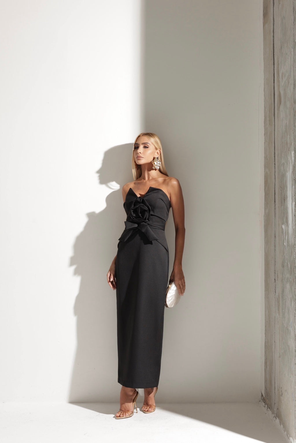 Vestido Midi Alfaiataria Flor