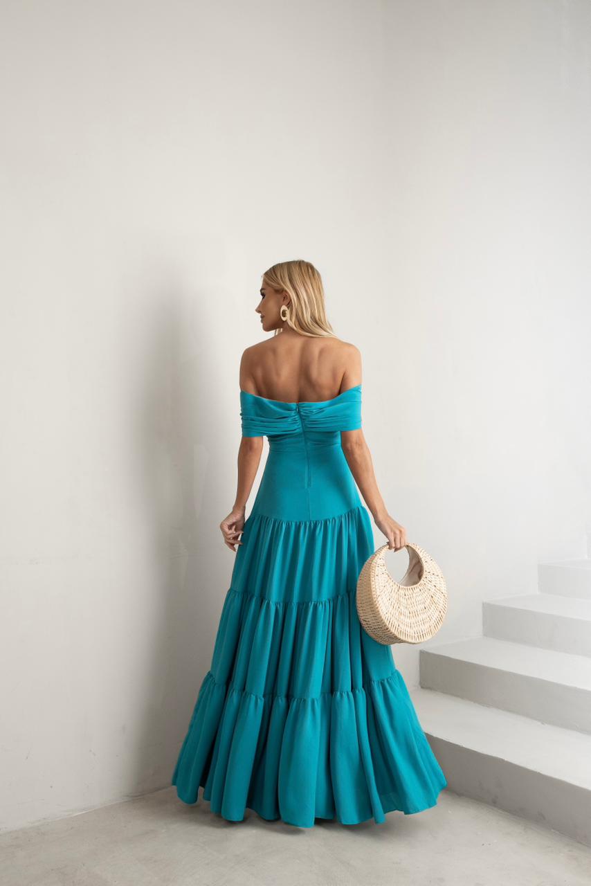 Vestido Longo Ombro a Ombro França