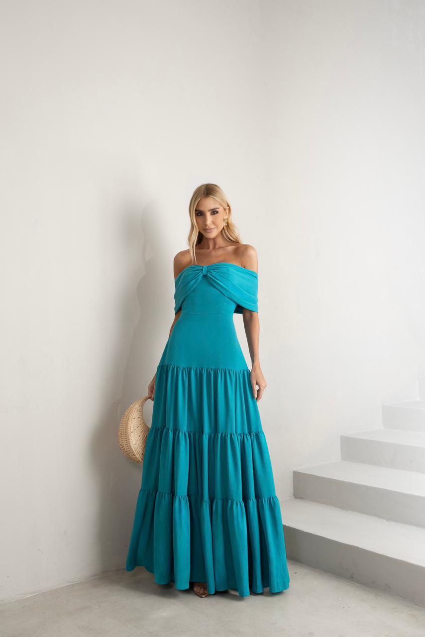 Vestido Longo Ombro a Ombro França
