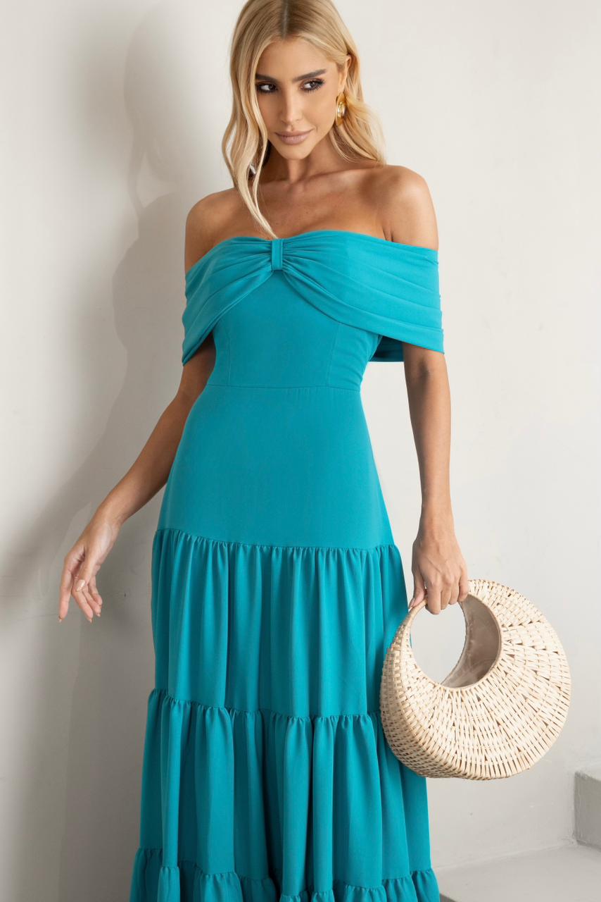 Vestido Longo Ombro a Ombro França