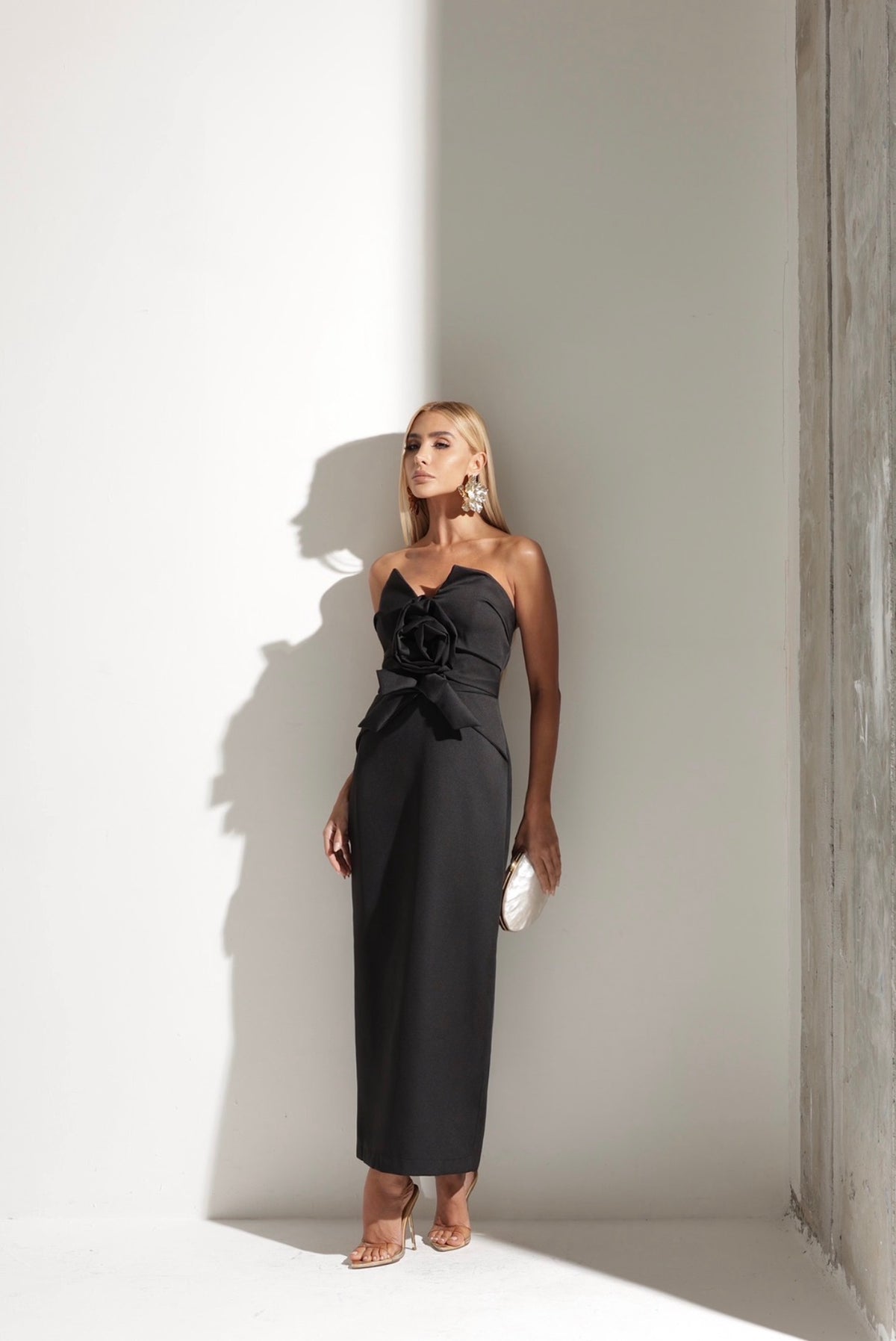Vestido Midi Alfaiataria Flor