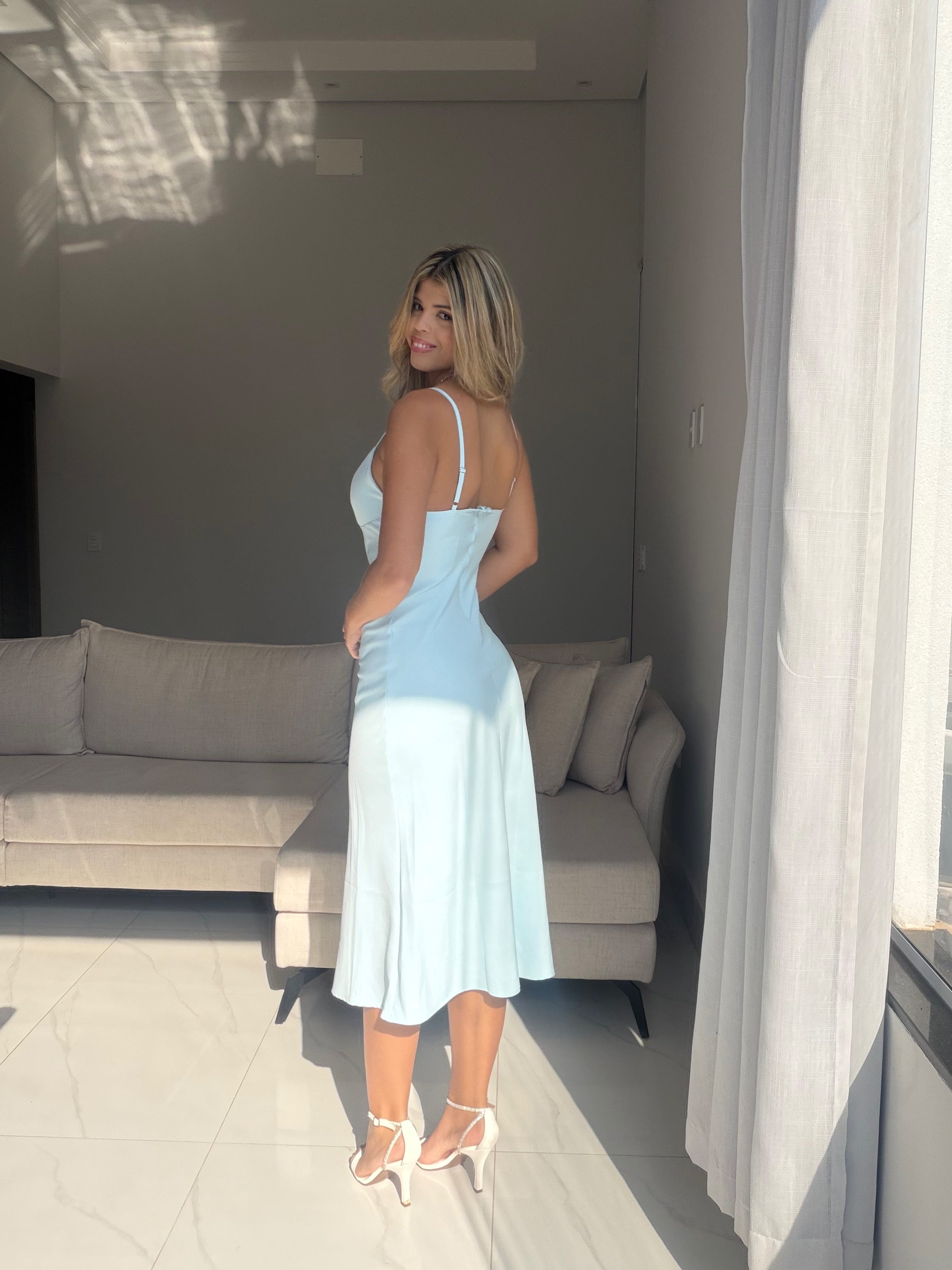 Vestido Midi Alfaiataria Madrid