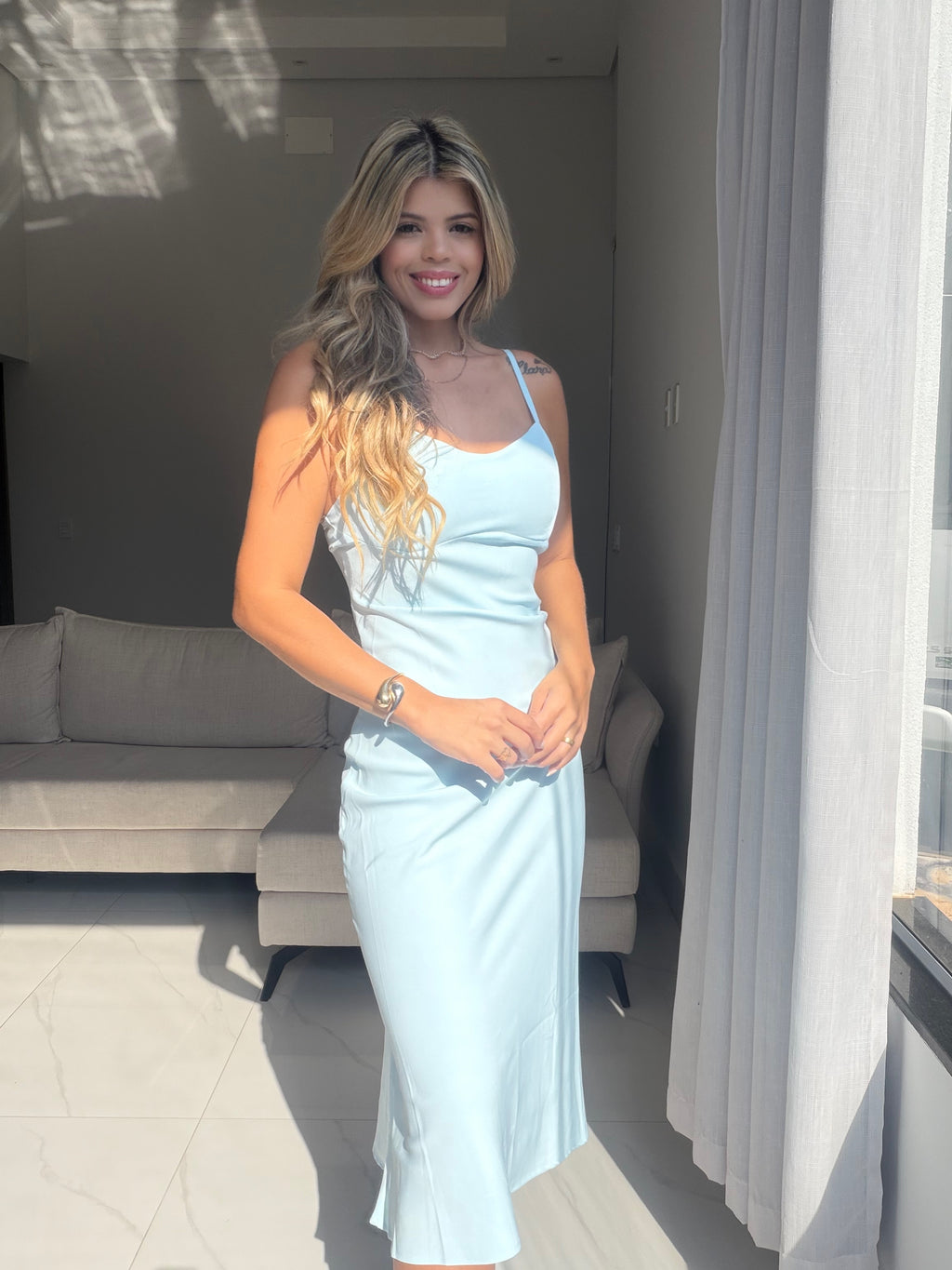 Vestido Midi Alfaiataria Madrid