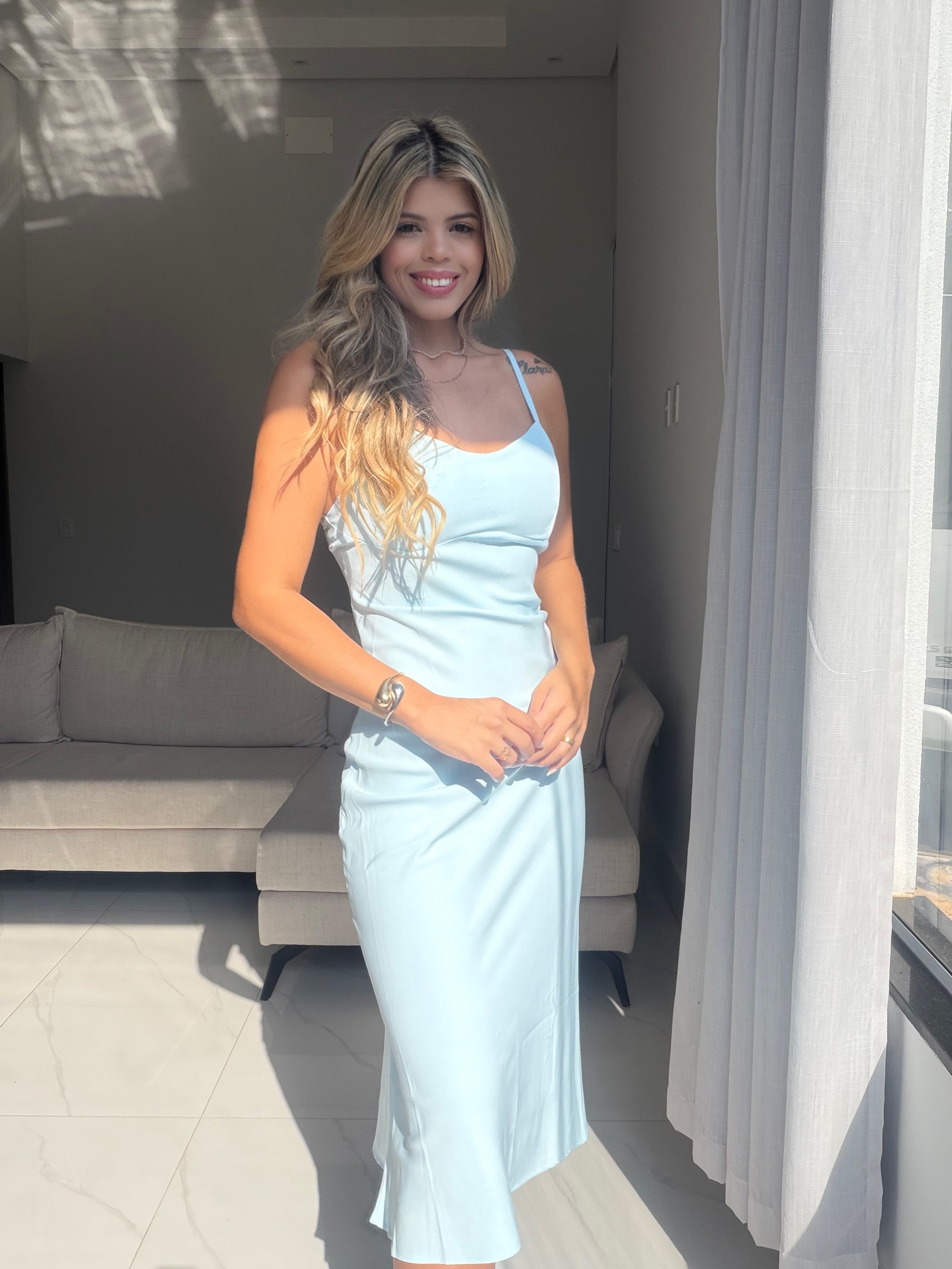 Vestido Midi Alfaiataria Madrid
