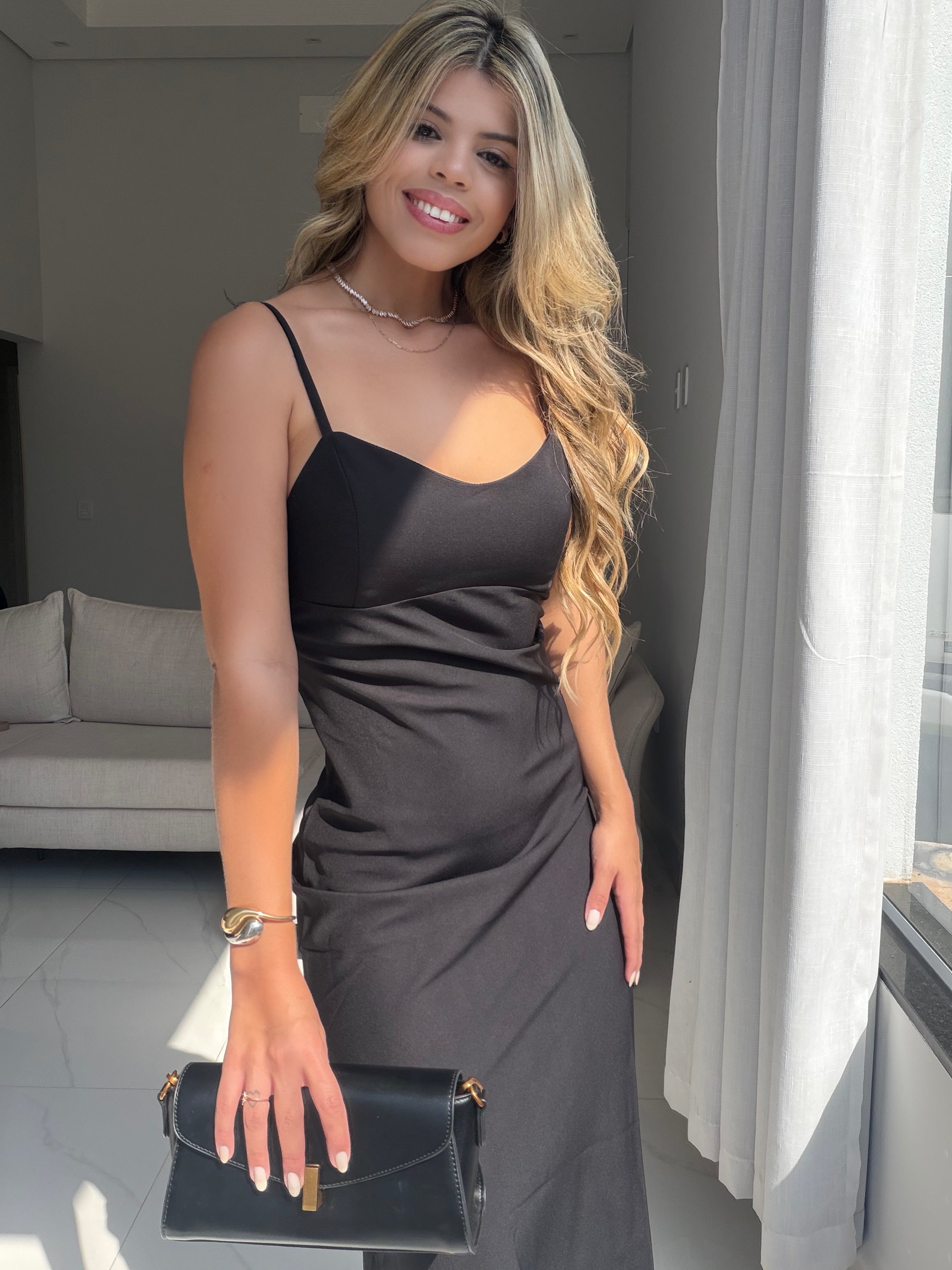 Vestido Midi Alfaiataria Madrid