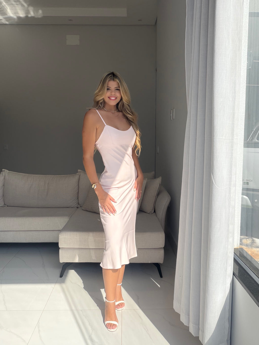 Vestido Midi Alfaiataria Madrid