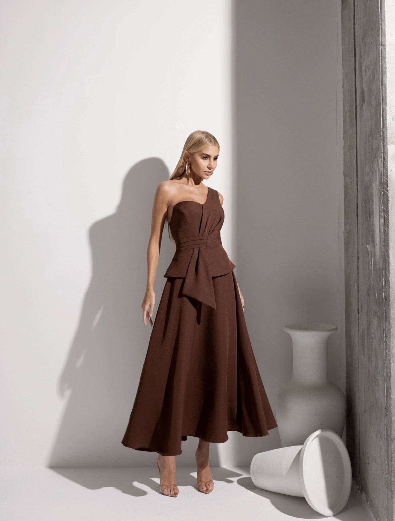 Vestido Midi Alfaiataria Orquidea
